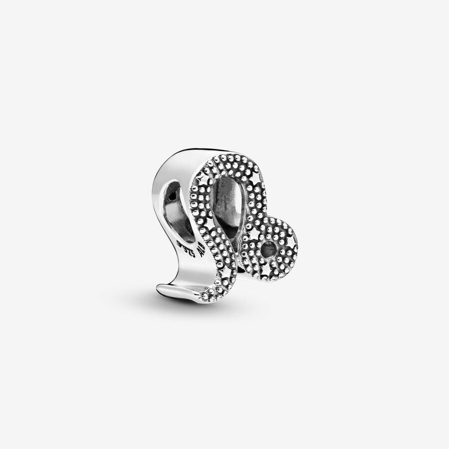Pandora Moments Silver Sparkling Leo Zodiac Charm