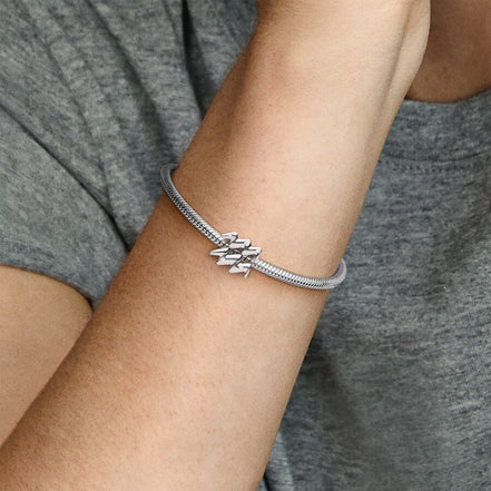Pandora Moments Silver Sparkling Aquarius Zodiac Charm