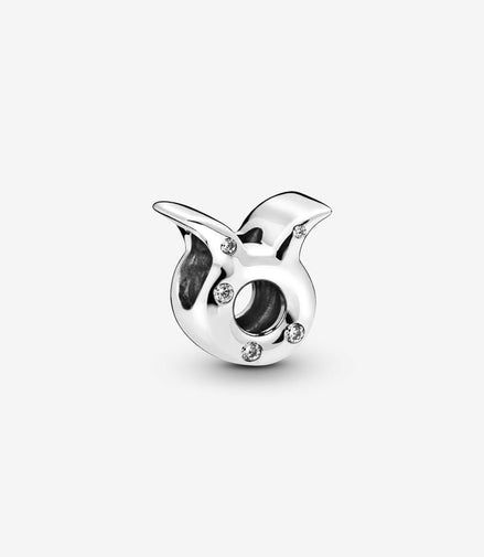 Pandora Moments Silver Sparkling Taurus Zodiac Charm