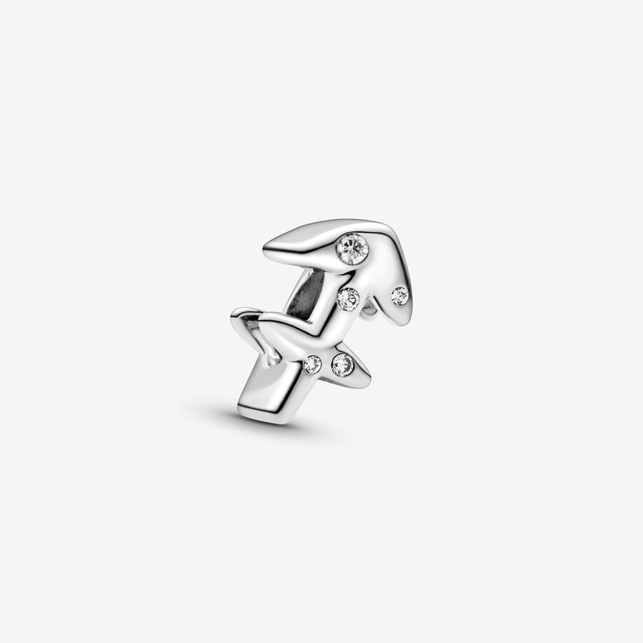 Pandora Moments Silver Sparkling Sagittarius Zodiac Charm