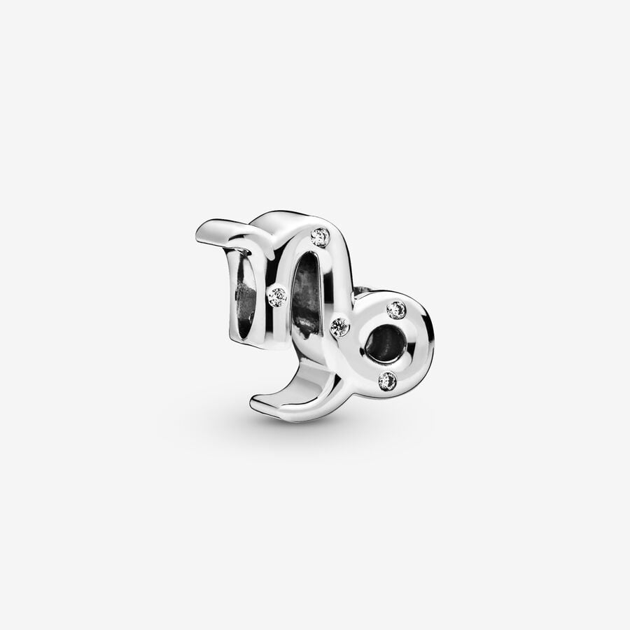 Pandora Moments Silver Sparkling Capricorn Zodiac Charm