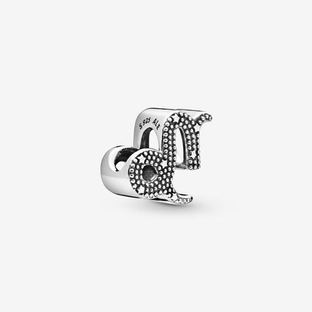 Pandora Moments Silver Sparkling Capricorn Zodiac Charm