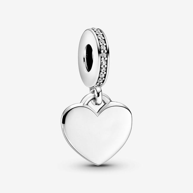 Pandora Moments Engravable Heart Tag Dangle Charm