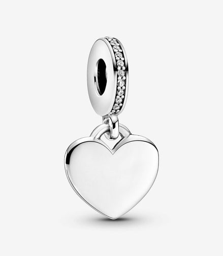 Pandora Moments Engravable Heart Tag Dangle Charm