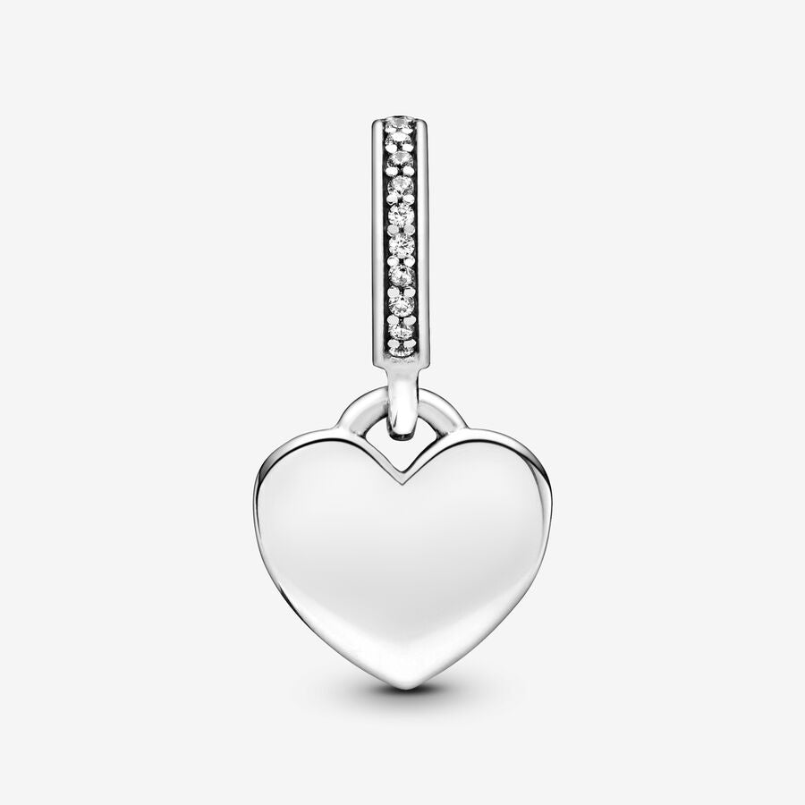 Pandora Moments Engravable Heart Tag Dangle Charm