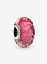 Pandora Moments Wavy Fancy Pink Murano Glass Charm