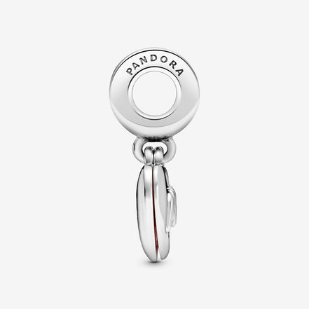 Pandora Moments "Mom" Script Heart Dangle Charm