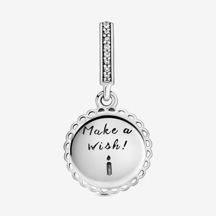 Pandora Moments Pink Happy Birthday Cake Dangle Charm