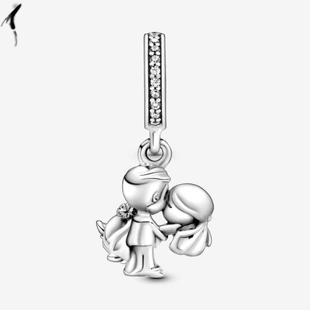 Pandora Moments Silver Married Couple Dangle Charm