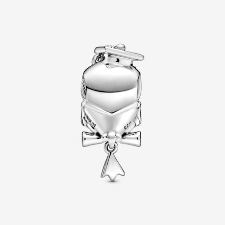 Pandora Moments Silver Wise Owl Graduation Charm
