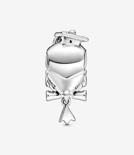 Pandora Moments Silver Wise Owl Graduation Charm