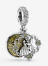 Pandora Disney Beauty and the Beast Dancing Dangle Charm