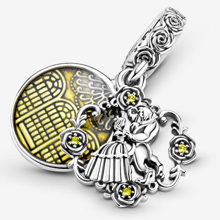 Pandora Disney Beauty and the Beast Dancing Dangle Charm