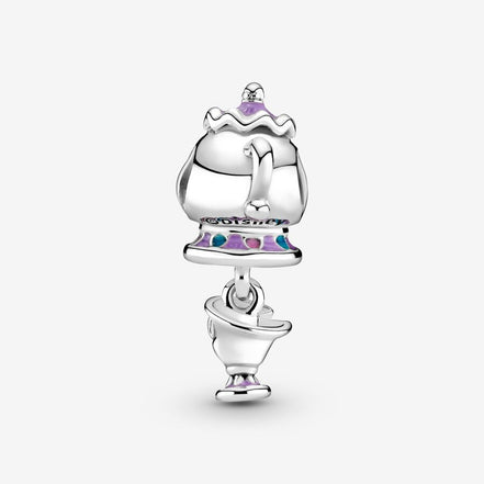 Pandora Disney Beauty and the Beast Mrs. Potts and Chip Dangle Charm