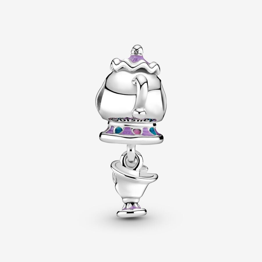 Pandora Disney Beauty and the Beast Mrs. Potts and Chip Dangle Charm