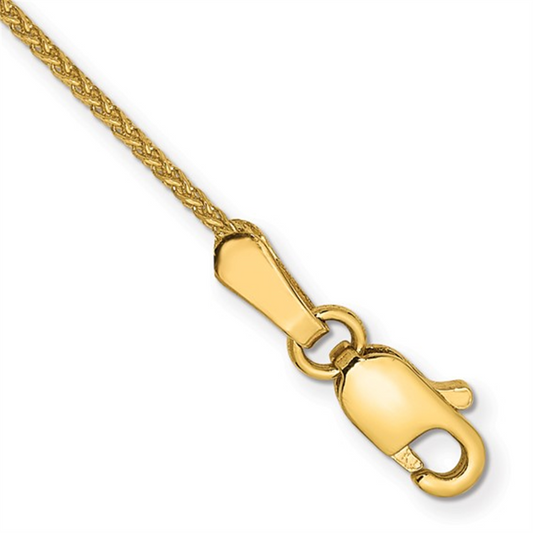 14K Yellow Gold 1.05Mm Spiga Chain 16"