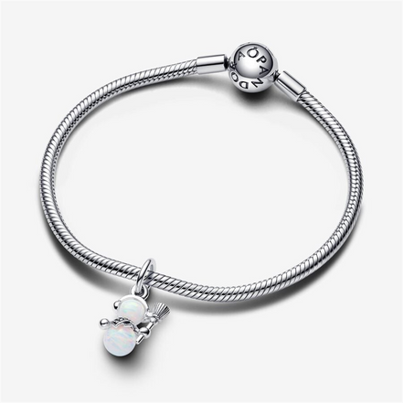 Pandora Moments Opalescent Snowman Dangle Charm