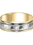Goldman 14K Two-toned Carbon Fiber Band