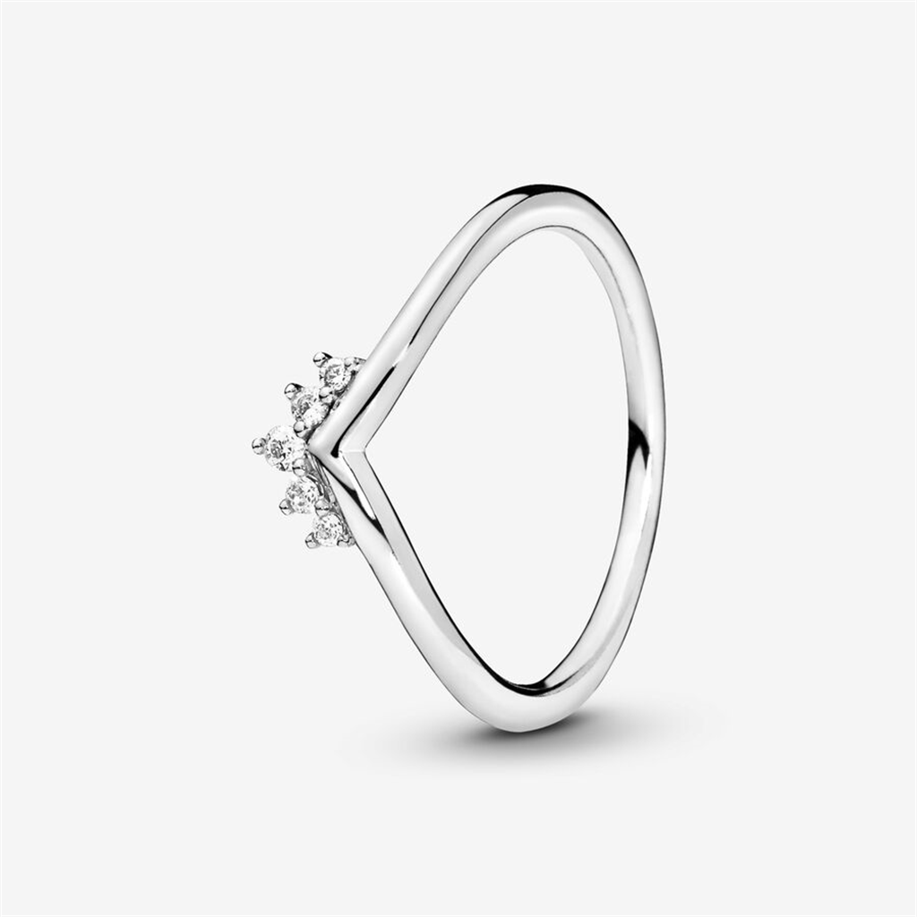 Pandora Moments Tiara Wishbone Ring Size 6