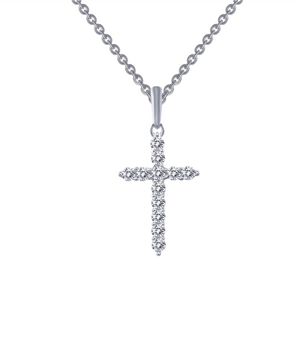 Lafonn 0.36 CTW Simulated Diamond Cross Pendant Necklace