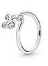 Pandora Moments Four-Petal Flowers Twisted Ring Size 6