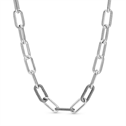 Pandora ME Round Clasp Medium-Link Chain Necklace 45 cm