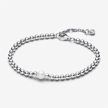 Pandora Timeless Treated Freshwater Cultured Pearl & Beads Bracelet Size 20