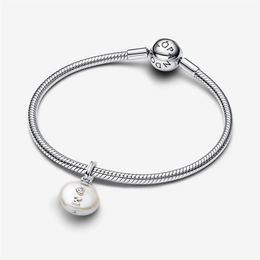 Pandora Moments Treated Freshwater Cultured Baroque Pearl Mom Dangle Charm
