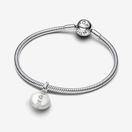 Pandora Moments Treated Freshwater Cultured Baroque Pearl Mom Dangle Charm