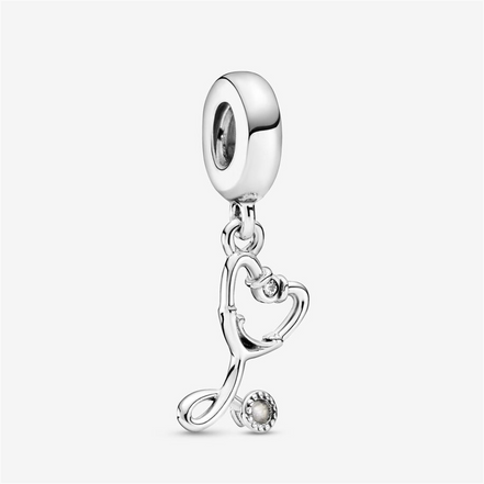 Pandora Moments Stethoscope Heart Dangle Charm