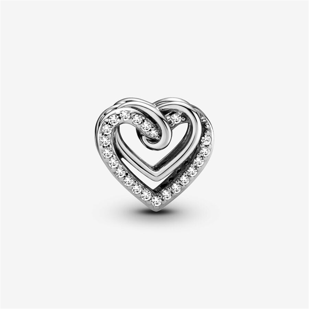 Pandora Moments Sparkling Entwined Hearts Charm
