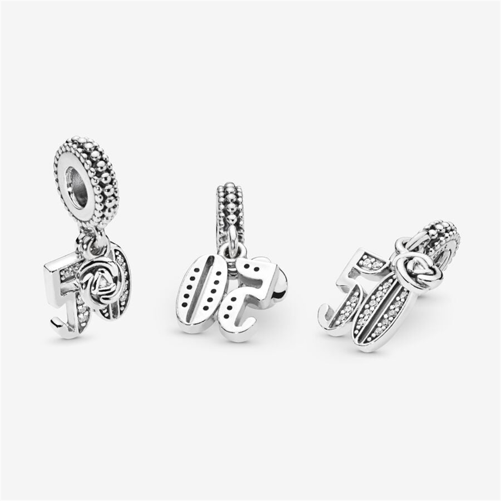 Pandora Moments 50th Celebration Dangle Charm
