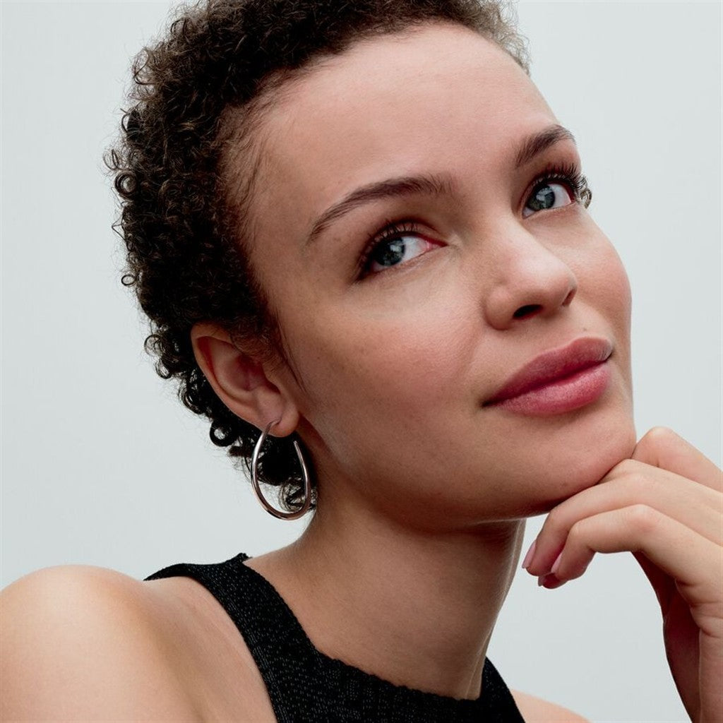 Pandora Essence Organically Shaped 42 mm Open Hoop Earrings