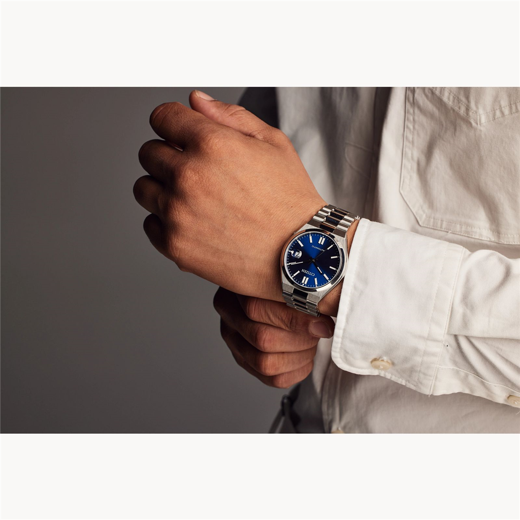 Citizen Tsuyosa Eco-Drive Dark-Blue Dial and Stainless Steel Bracelet Watch