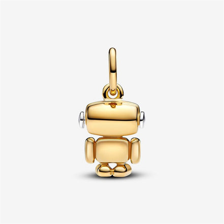 Pandora ME/Moments Spinnable Face Robot Gold-Plated Dangle Charm