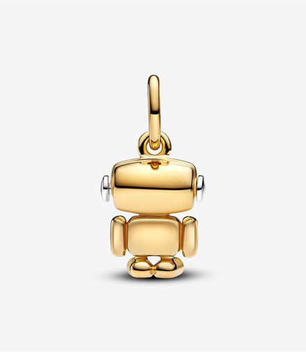 Pandora ME/Moments Spinnable Face Robot Gold-Plated Dangle Charm