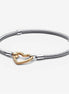 Pandora Moments Heart Closure Snake Chain Bracelet Size 21