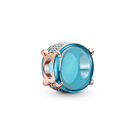 Pandora Blue Oval Cabochon Charm