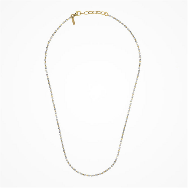 Desmos Two Tone Design Typhoon Necklace 18"