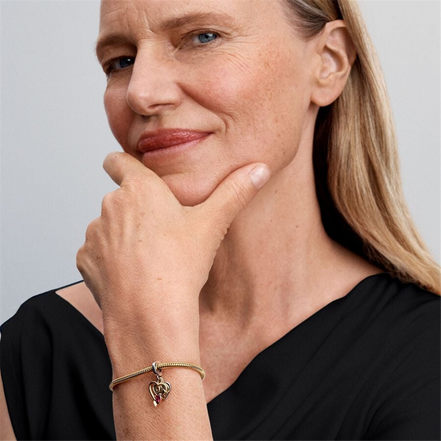 Pandora Moments Engravable Heart And Arrow Double Dangle Charm