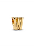 Pandora Letter W Alphabet Gold-Plated Charm