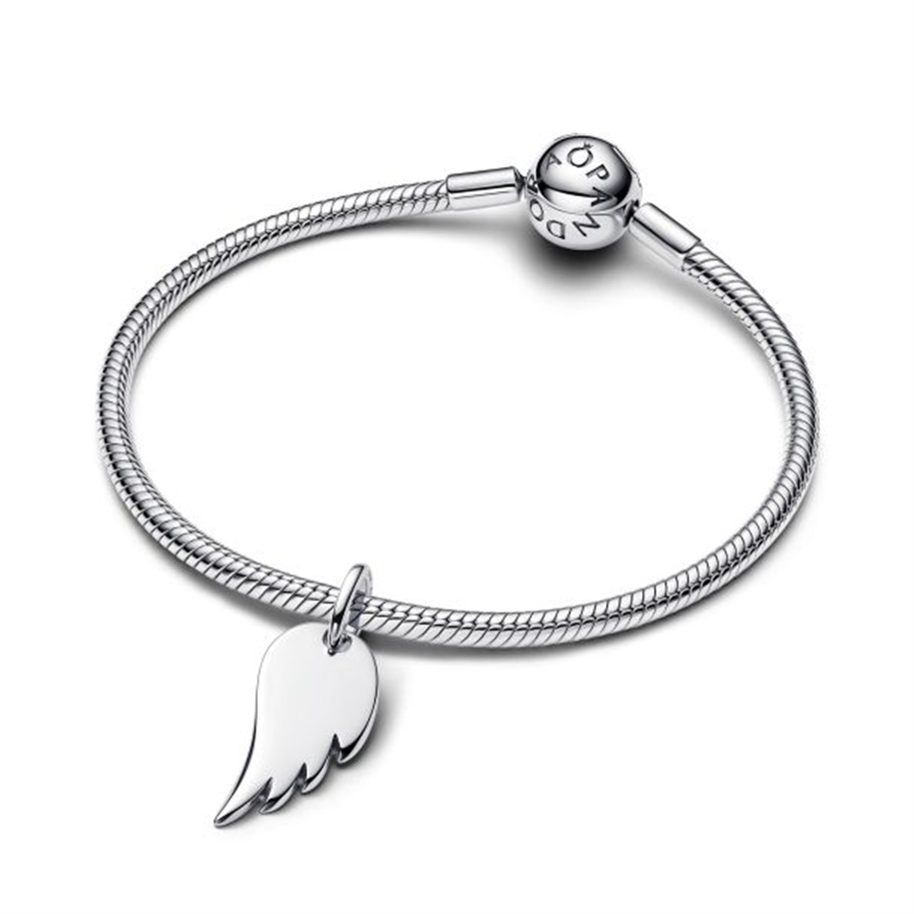 Pandora Engravable Angel Wing Tag Pendant