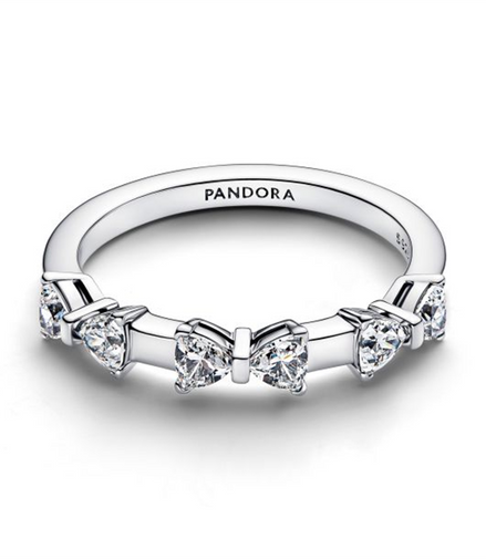 Pandora Bow Station Ring Size 7.5