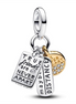 Pandora ME/Moments Friendship Triple Gold-Plated Dangle Charm