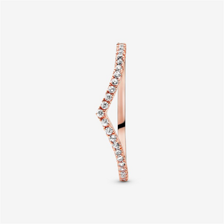 PandoraTimeless Sparkling Wishbone Ring Size 3.5