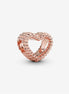 Pandora Moments Beaded Open Heart Charm