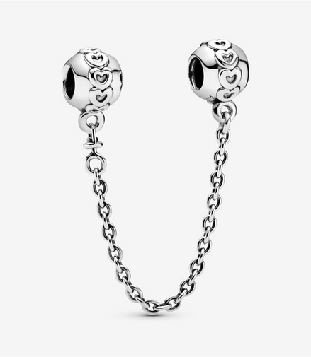 Pandora Moments Eternal Hearts Chain Safety Chain