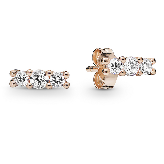 Pandora Rose Timeless Sparkling Elegance Stud Earrings