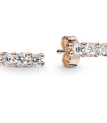 Pandora Rose Timeless Sparkling Elegance Stud Earrings