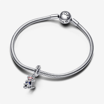Pandora Moments Christmas Sleigh  Dangle Charm